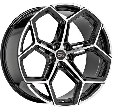 Msw 53 Gloss Black Full Polished 10,5x22 5x112 ET19 CB66,6 60°