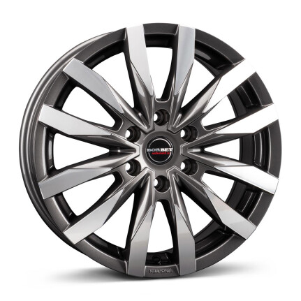Borbet CW6 mistral anthracite glossy polished 6,5x16 6x130 ET62 CB84,1 60°