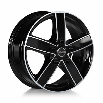 Avus AC-V51 Black Polished 7x17 5x130 ET62 CB78.1 60°