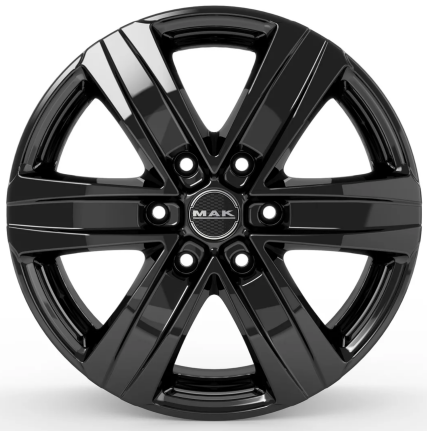 Mak Stone 6 Gloss Black 8x18 6x139.7 ET35 CB106,1 Flat