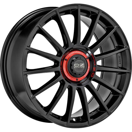 Oz Racing Superturismo Evoluzione Gloss Black + Red Lettering 8,5x20 5x112 ET45 CB79,0 R12