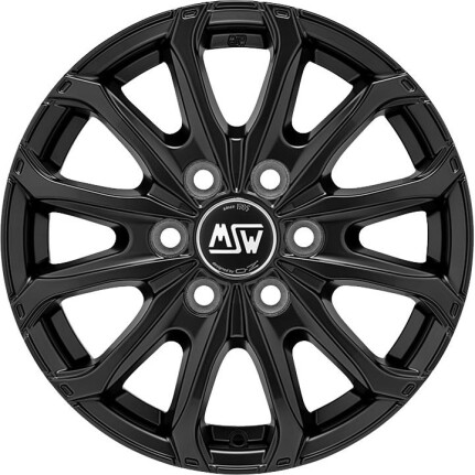 Msw 48 Van 6 Holes Matt Black 6,5x16 6x130 ET62 CB84,1 R14