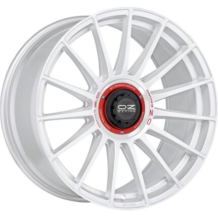 Oz Racing Superturismo Evoluzione WRC Race White Red Lettering 8,5x20 5x112 ET30 CB79,0 R12