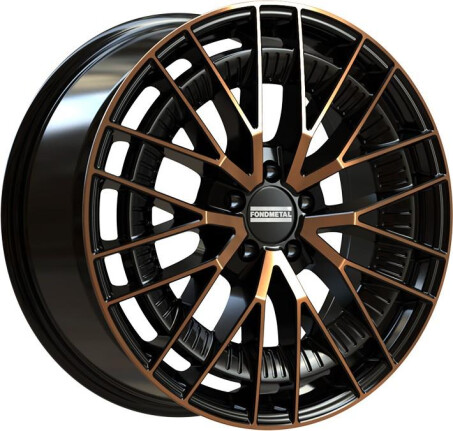 Fondmetal Kari Black Clearcoat Matt Bronze Machined 8x18 5x112 ET45 CB66,6 R14