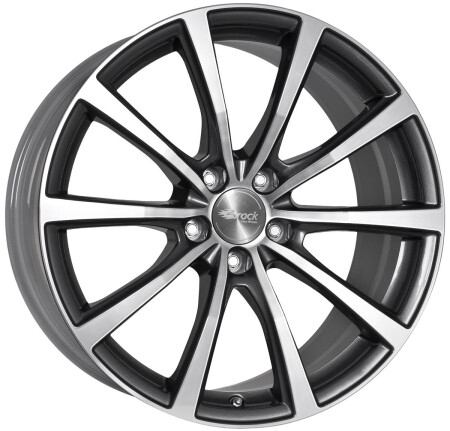 Brock B32 Himalaya Grey Voll-Poliert (HGVP) 8,5x20 5x114.3 ET35 CB64,1 60°