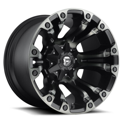 Fuel D569 Vapor Matte Black Double Dark Tint 9x18 6x139.7 ET19 CB106,0 (PCD2: 6x135) 60°