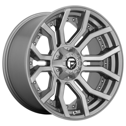 Fuel D713 Rage Platinum Brushed Gun Metal Tinted Clear 10x20 5x139.7 ET-18 CB87,1 (PCD2: 5x127) 60°