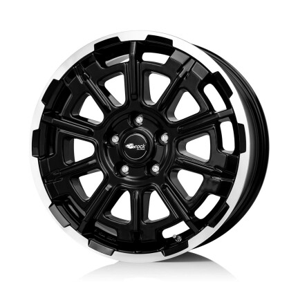 Brock B45 Schwarz Glanz Voll-Poliert (SGVP) 7x17 5x120 ET47 CB65,1 R14